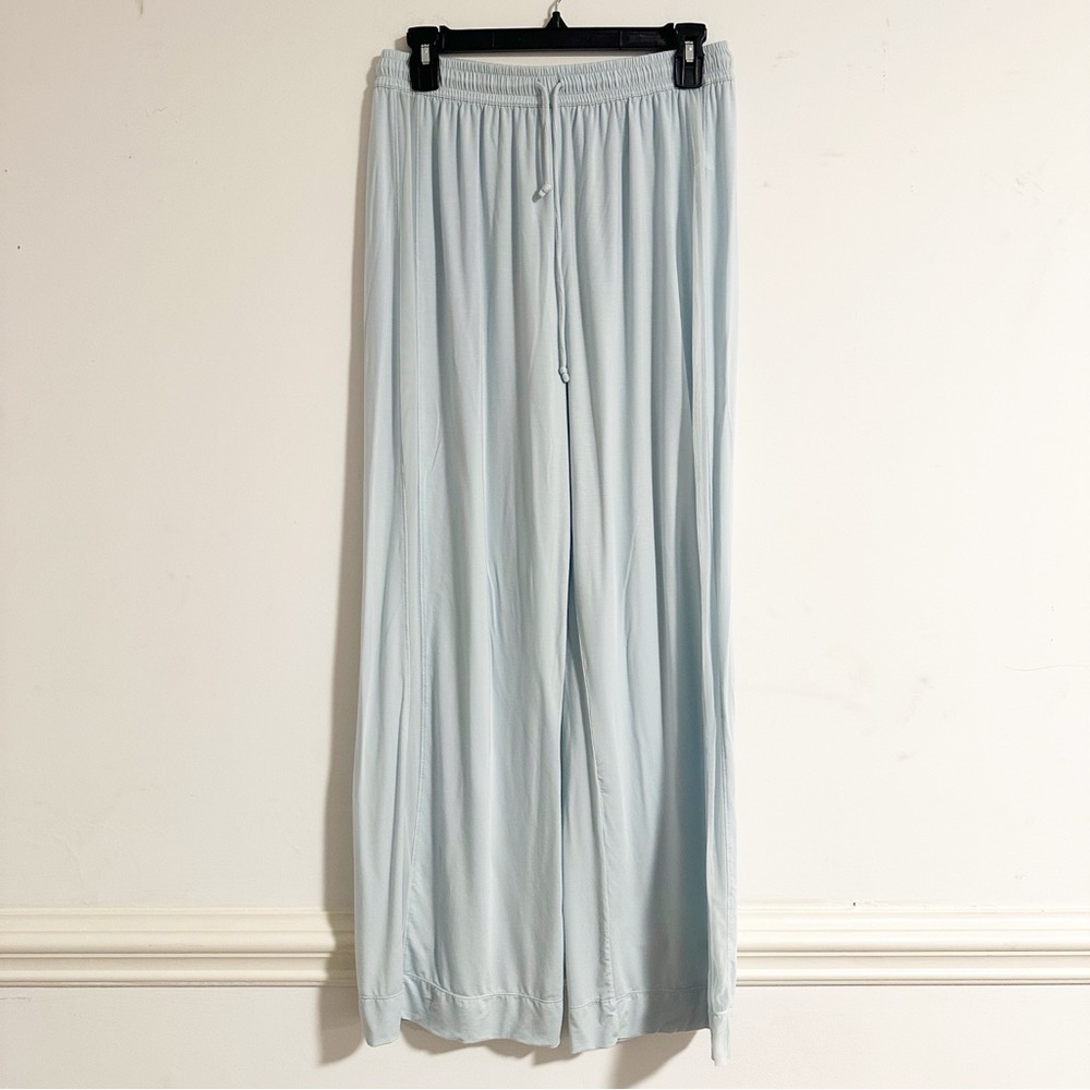 Honeylove BlissWear Pajama Sleepwear Pants Wide Leg Stretch in Glacier - Picture 2 of 7